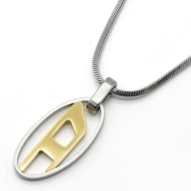 ディーゼル DIESEL ネックレス アクセサリー DX1421931 メンズ シルバー+ゴールド ネックレス アクセサリー ブランド 人気 おしゃれ プレ