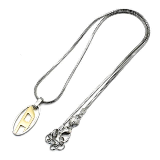 ディーゼル DIESEL ネックレス アクセサリー DX1421931 メンズ シルバー+ゴールド ネックレス アクセサリー ブランド 人気 おしゃれ プレ_2