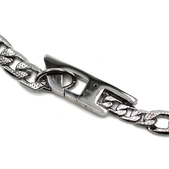 ディーゼル DIESEL ネックレス ペンダント DX1497040 ロゴ Dロゴ チェーン アクセサリー メンズ シルバー ネックレス アクセサリー ブラ_3