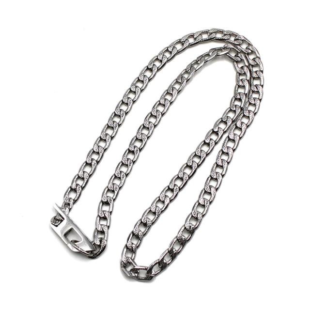 ディーゼル DIESEL ネックレス ペンダント DX1497040 ロゴ Dロゴ チェーン アクセサリー メンズ シルバー ネックレス アクセサリー ブラ_4