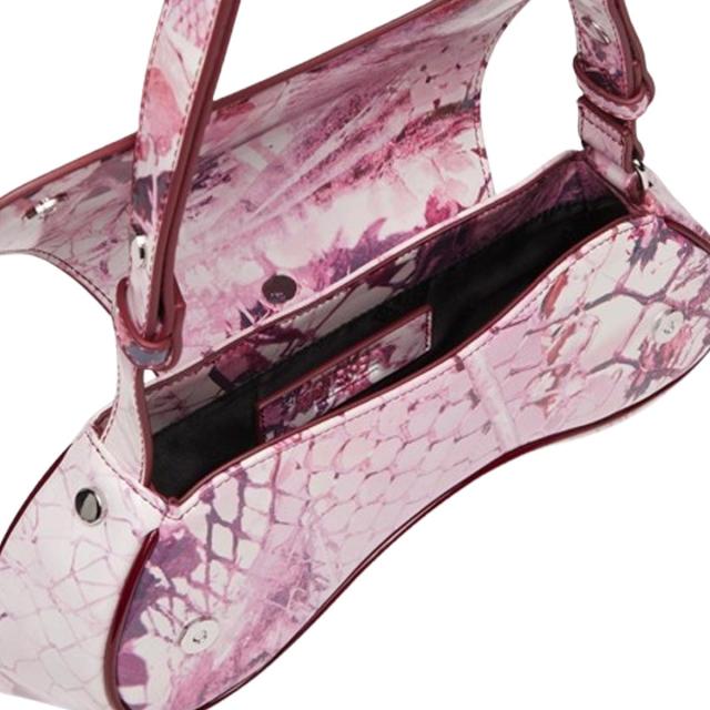 ディーゼル DIESEL バッグ ハンドバッグ ショルダーバッグ コンパクト クロスボディー ロゴ X09776 P6019 T4057 レディース ピンク ショ