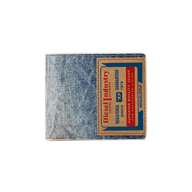 ディーゼル DIESEL 財布 二つ折り財布 折りたたみ財布 小銭入れ付き X09913 P6343 H7663 JACKRON BI-FOLD COIN S メンズ ライトブルー di