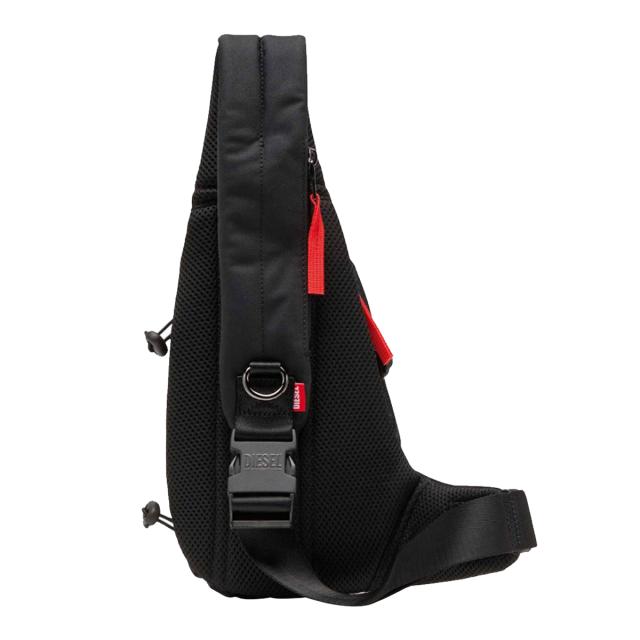 ディーゼル DIESEL バッグ ボディバック センタージップ カバン ジップポケット ワンショルダー X10054 P6872 T8013 メンズ ブラック ブ_1