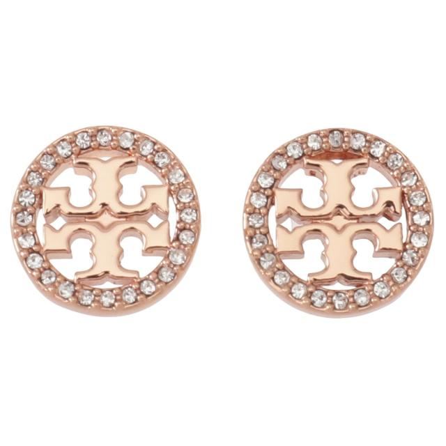 トリーバーチ TORY BURCH ピアス 53422-696 MILLER PAVE STUD EARRING ミラー Rose Gold/Crystal ローズゴールド+クリア toryburch スタッドピアス ブランド プレゼント 新品 トリーバーチ ピアス ダブルT ロゴ アクセ プレゼント 40代