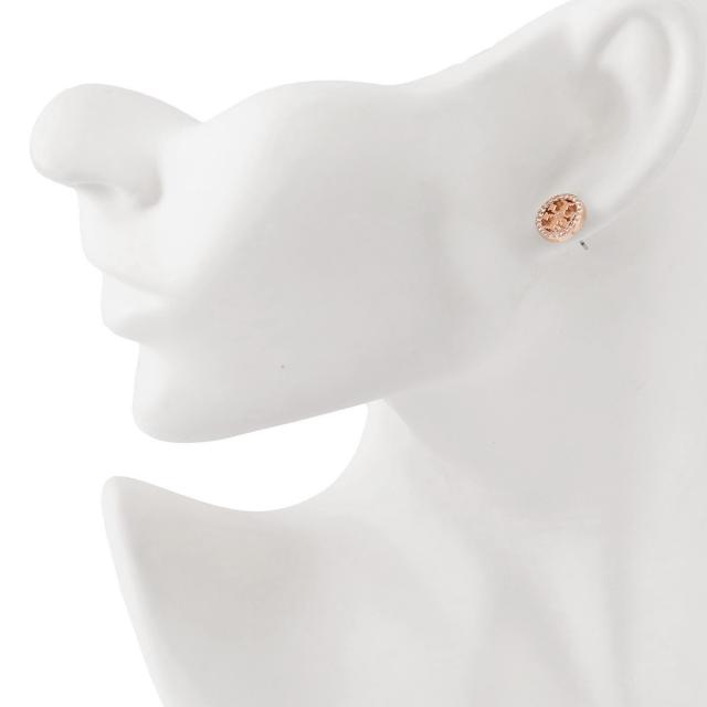 トリーバーチ TORY BURCH ピアス 53422-696 MILLER PAVE STUD EARRING ミラー Rose Gold/Crystal ローズゴールド+クリア toryburch スタッドピアス ブランド プレゼント 新品 トリーバーチ ピアス ダブルT ロゴ アクセ プレゼント 40代_3