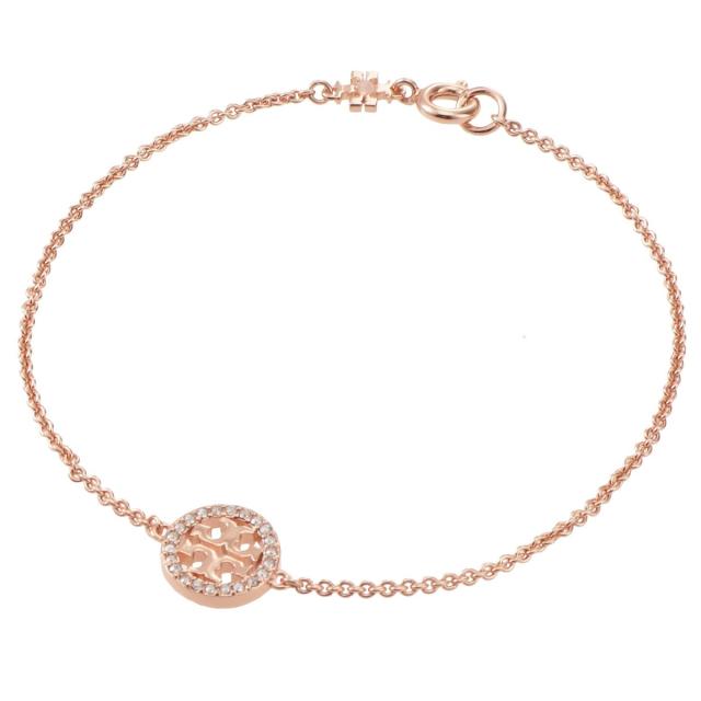 トリーバーチ TORY BURCH ブレスレット 80997-696 MILLER PAVE CHAIN BRACELET ミラー パヴェ Rose Gold/Crystal ローズゴールド+クリア toryburch チェーンブレスレット ブランド プレゼント トリーバーチ ブレス チェーンブレスレット プレゼント 40代