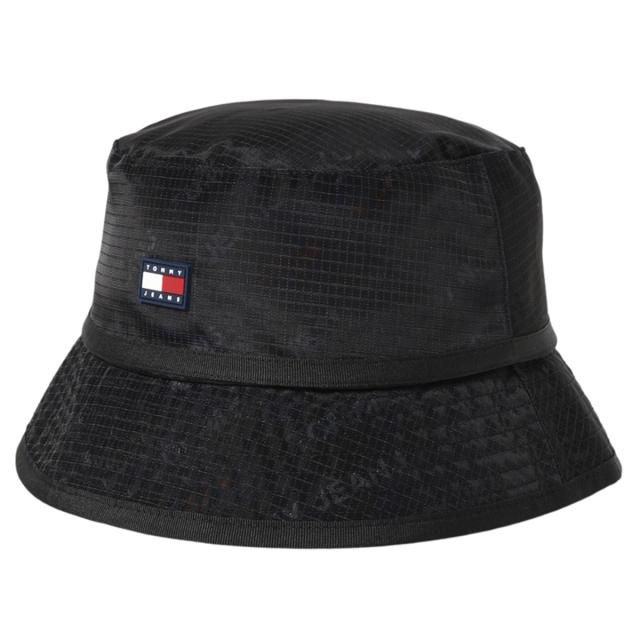 トミーヒルフィガー ジーンズ   JEANS バケットハット 帽子  AM0AM08244 0GZ メンズ レディース ユニセックス ブラックハッ