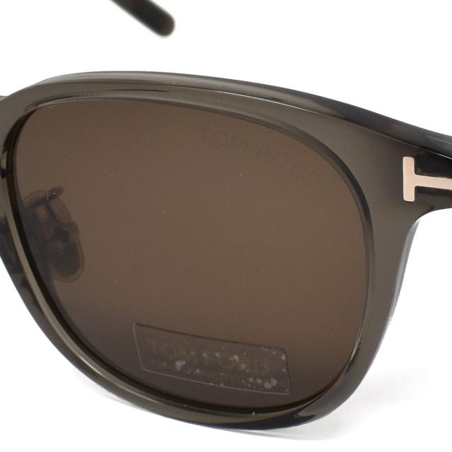 トムフォード TOM FORD サングラス アジアンフィット FT0876 D 20E 48 メンズ レディース ユニセックス グリーン(クリア)+ブラウンサング