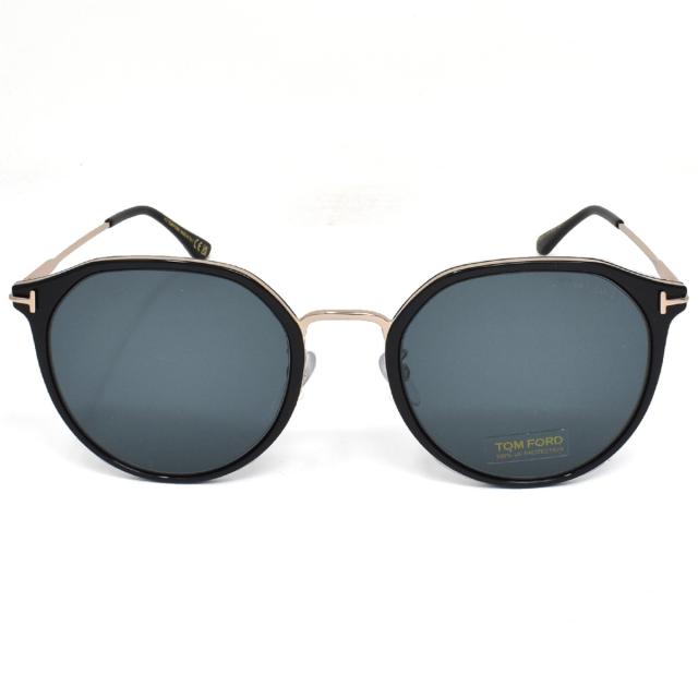 トムフォード TOM FORD サングラス アジアンフィット FT0897 K 01A 55 メンズ レディース ブラック+ピンクゴールド+ブルーグラデサングラ_1