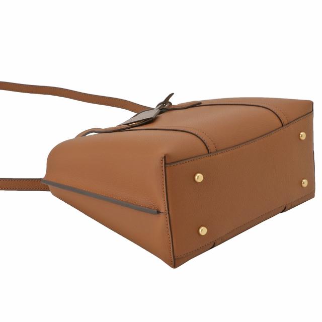 【美品】トリーバーチ　ペリー　スモール　サッチェル　ハンドバッグ　シボ革　紺色 美品】トリーバーチ ペリー スモール サッチェル ハンドバッグ