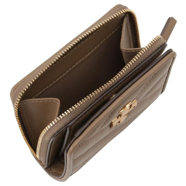 トリーバーチ TORY BURCH 二つ折り財布 折りたたみ 90344 250 bwtb00209l Kira Chevron Bi-Fold Wallet SANDPIPER ベージュブラウン系ミ_3