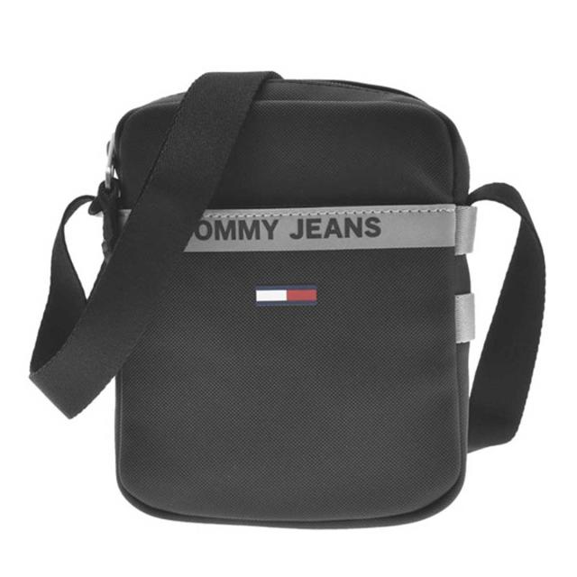 トミーヒルフィガー ジーンズ   JEANS ショルダーバッグ AM0AM08187 BDS メンズ ブラック 黒斜め掛けショルダーバッグ ブラ