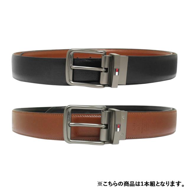 トミーヒルフィガー TOMMY HILFIGER ベルト リバーシブル ビジネス レザー ギフト 11TL01XZ33 メンズ ブラック+ブラウン 本革 ベルト ブ