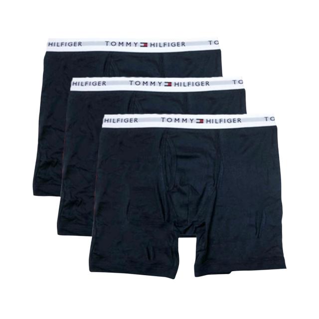 トミーヒルフィガー   ボクサーパンツ 3枚セット お買い得 パック 下着 09TE001 411 メンズ ネイビー 綿 コットン ボクサー