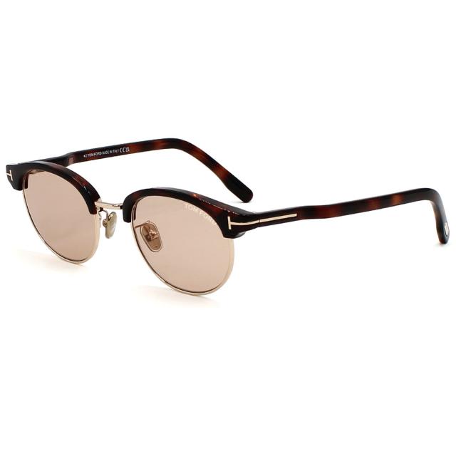 トムフォード TOM FORD サングラス EYEWEAR ボストン アジアンフィット FT1120-D/S 52E 48 メンズ レディース ハバナ+ブラウン 紫外線対