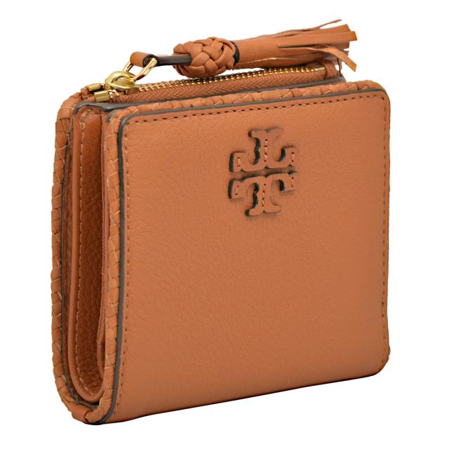 トリーバーチ Tory Burch 財布 二つ折り財布 折りたたみ財布 小銭入れ付き 35777 248 DESCRIPTION TAYLOR レディース ブラウン 財布 使い