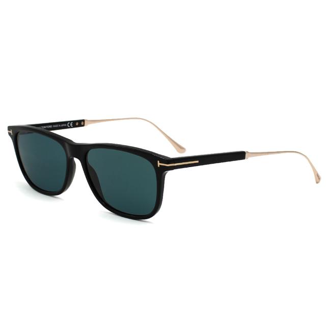 トムフォード TOM FORD サングラス グローバルフィット アイウェア UVカット スクエア FT0813/S 01V 55 メンズ レディース 海外正規品 紫