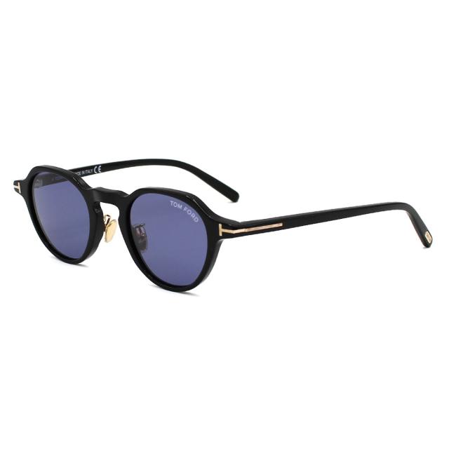 トムフォード TOM FORD サングラス アジアンフィット UVカット アイウェア ボストン FT0877-D/S 01V 46 ブラック+グレー 海外正規品 紫外