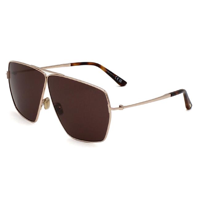 トムフォード TOM FORD サングラス ノーズパット アイウェア UVカット アビエーター ティアドロップ FT1185/S 28E 67 ユニセックス 紫外