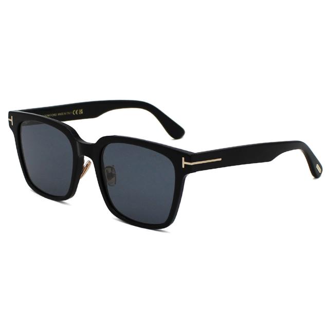 トムフォード TOM FORD サングラス アジアンフィット アイウェア UVカット スクエア FT1238-K/S 01A 56 メンズ レディース 海外正規品 紫