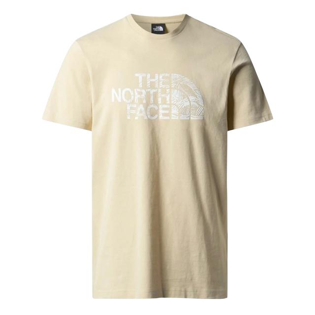 ノースフェイス THE NORTH FACE Tシャツ クルーネック 半袖 ロゴ プリント アウトドア スポーツ ドームT NF0A87NX 3X4 メンズ ベージュ 9,500円