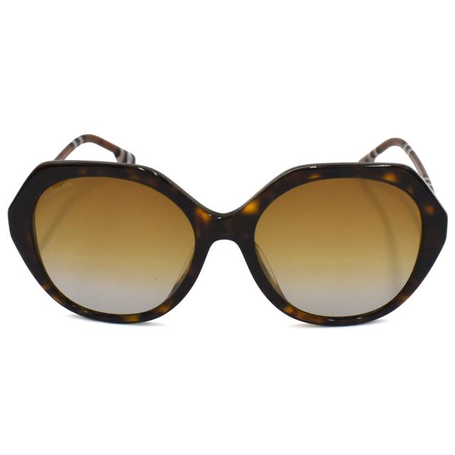 バーバリー BURBERRY サングラス UVカット BE4375F 4017T5 57 VANESSA ボストン型 レディース ダークハバナ＋ブラウングラデーションサン