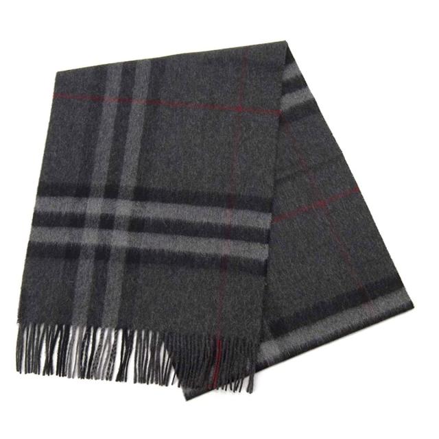 バーバリー BURBERRY マフラー 8015538 CHARCOAL メンズ レディース CHARCOAL チャコールグレー＋チェック柄 マフラー レディース ブランド クリスマス プレゼント ギフト マフラー ブランド マフラー レディース クリスマス ギフトの通販は 106,900円