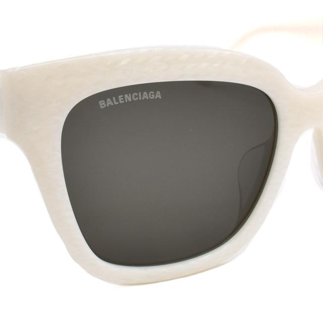 バレンシアガ BALENCIAGA サングラス アジアンフィット UVカット BB0237SA-004 アイウェア スクエア型 メンズ レディース ホワイト紫外線