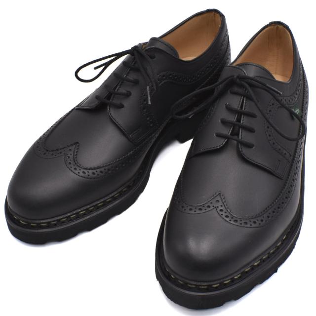 パラブーツ PARABOOT シューズ 靴 ウイングチップ ビジネス ローファー 2007-17 ALBY MARCHE レザー 革靴 メンズ 海外正規品 NOIR INK高
