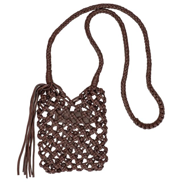 バグマティ BAGMATI ミニ バッグ ショルダーバッグ 肩掛けバッグ 編みバッグ BH-V1 DBR レディース ダークブラウン 斜め掛けショルダーバ