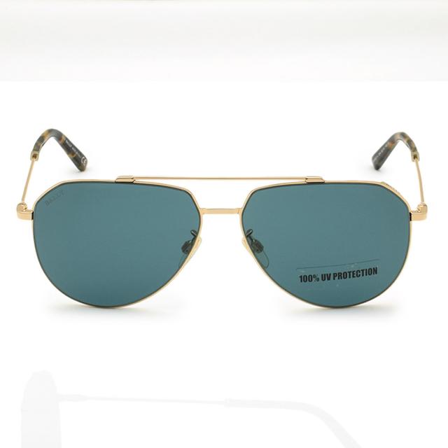 バリー BALLY サングラス ノーズパッド UVカット アイウェア ティアドロップ BY0007-H/S 28N 62 メンズ ゴールド+ブルーグリーン 紫外線 バリー BALLY サングラス ノーズパッド UVカット アイウェア ティア