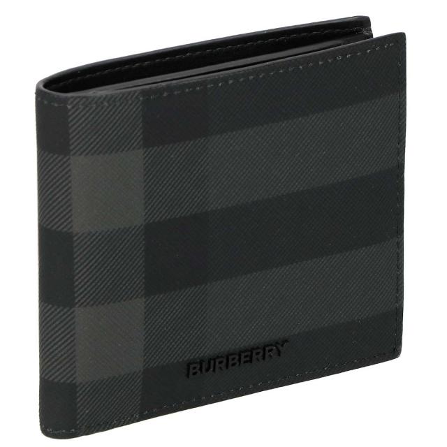 バーバリー BURBERRY 財布 二つ折り財布 折りたたみ財布 小銭入れ付き 8070201-A1208 メンズ グレー系 財布 使いやすい ブランド 小さめ
