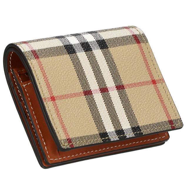 バーバリー BURBERRY 財布 二つ折り財布 折りたたみ財布 小銭入れ付き 8070417-A7026 レディース ベージュ 財布 使いやすい ブランド 小 BURBERRY 財布 バーバリー BURBERRY 財布 二つ折り財布 折りたたみ財布