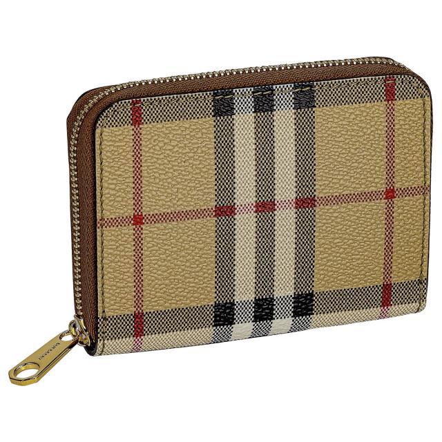 バーバリー BURBERRY ケース 小銭入れ 8070600 A9534 スモール チェック ジップウォレット レディース アーカイブベージュ 財布 小