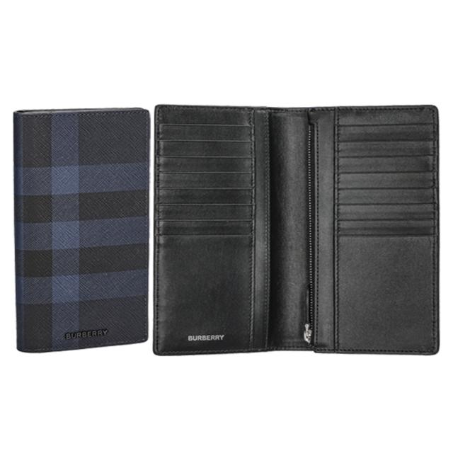 バーバリー BURBERRY 財布 長財布 小銭入れ付き 8073281 A2519 メンズ ネイビー系 二つ折り長財布 ブランド 財布 おしゃれ 新品 ブランド_1
