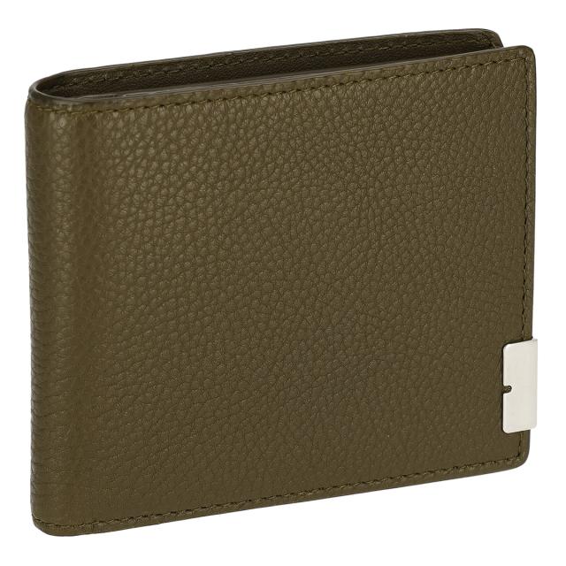 バーバリー BURBERRY 財布 二つ折り財布 折りたたみ財布 小銭入れ付き 8083749 A1336 メンズ ミリタリー ブラウン 本革 レザー 財布 使い