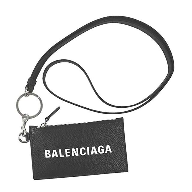 バレンシアガ BALENCIAGA カードケース 名刺入れ 594548 1IZI3 1090 CASH CA CASE ON KEYR レディース メンズ ブラック カードケース ブ