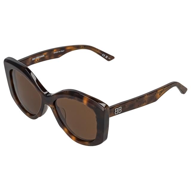 バレンシアガ BALENCIAGA サングラス アイウェア バタフライ型 BB0126S 005 レディース ブラウン系 紫外線対策 サングラス ブランド 人気
