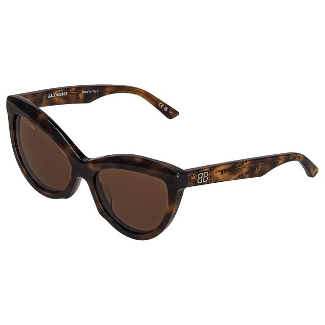 バレンシアガ BALENCIAGA サングラス アイウェア フォックス型 BB0217S 002 レディース ブラウン系 紫外線対策 サングラス ブランド 人気