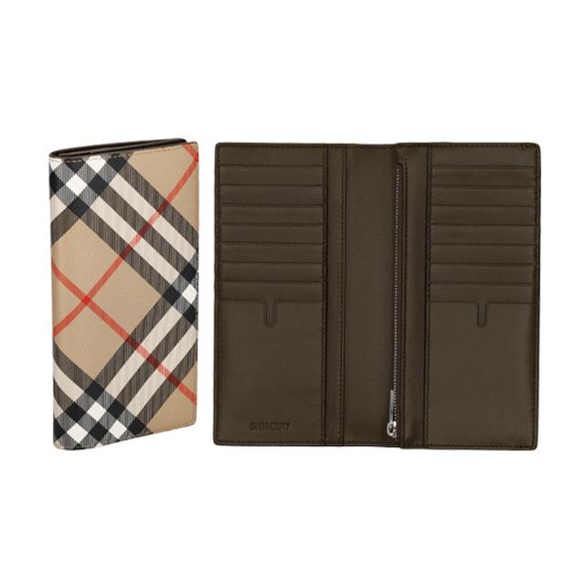 バーバリー BURBERRY 財布 長財布 小銭入れ付き 8091921 A2021 メンズ ベージュ+マルチカラー 二つ折り長財布 ブランド 財布 おしゃれ 新_1