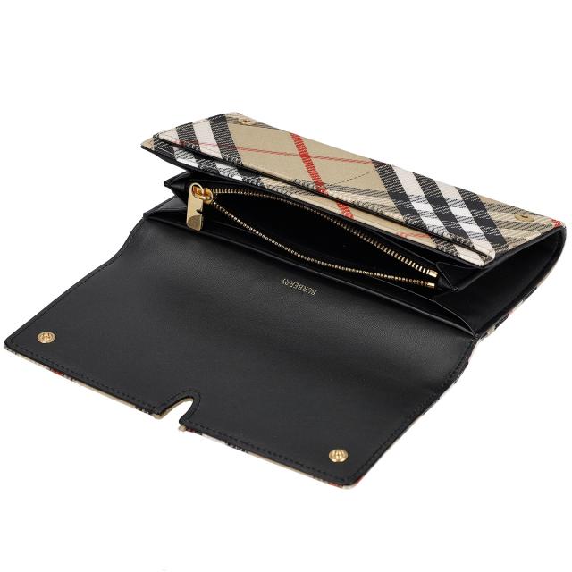 バーバリー BURBERRY 財布 長財布 フラップ式長財布 かぶせ 小銭入れ付き 8099215 B9368 メンズ ベージュ+ブラック+マルチカラー 二つ折_4