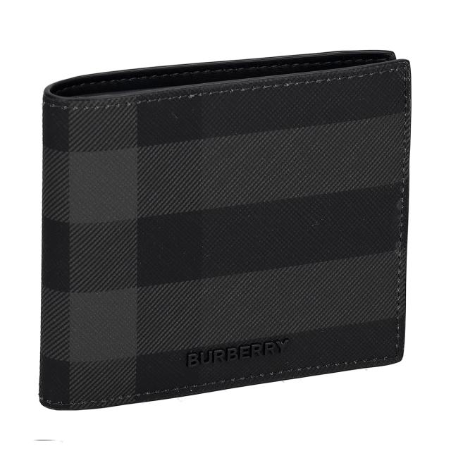 バーバリー BURBERRY 財布 二つ折り財布 折りたたみ財布 小銭入れ付き 8100529 A1208 メンズ ブラック 財布 使いやすい ブランド  小さめ