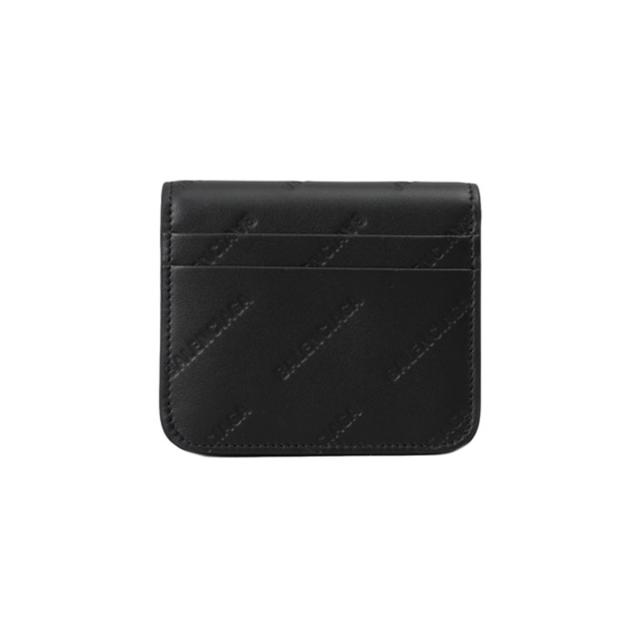 バレンシアガ BALENCIAGA 財布 二つ折り財布 折りたたみ財布 小銭入れ付き 594216 2AAXQ 1000 CASH FLAP CO&CA HOLD メンズ ブラック 財_1