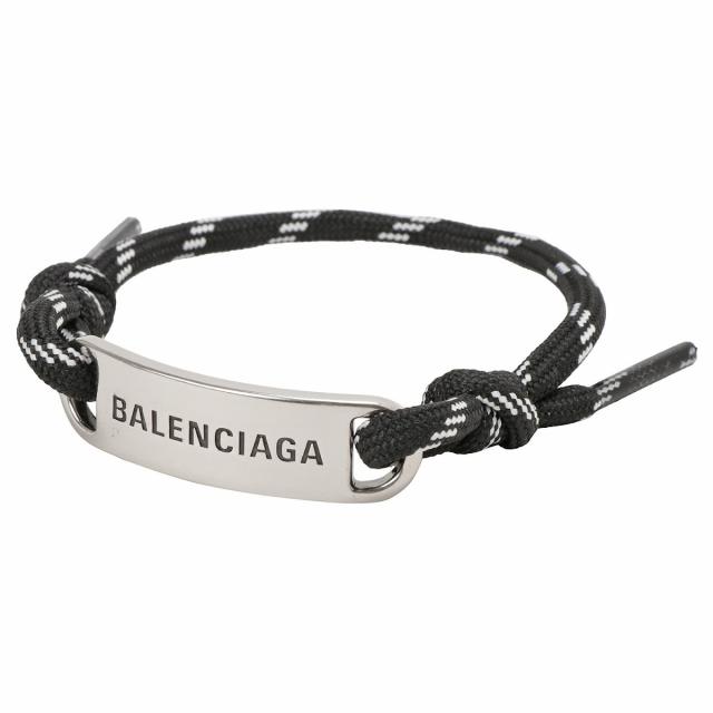 バレンシアガ BALENCIAGA アクセサリー ブレスレット ロゴプレート シューレース 656418 TVX4S 1766 abbc00008l コードブレスレット ブレ
