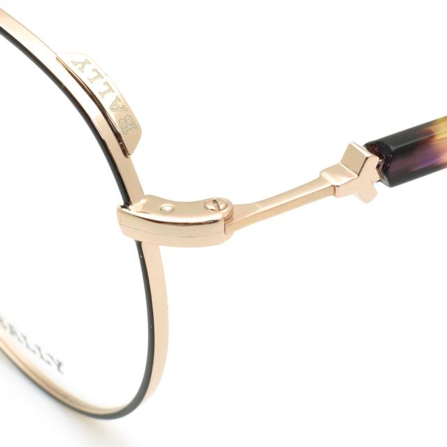 バリー BALLY フレーム メガネ 眼鏡 フレームのみ ノーズパッド BY5046H/V-005-53 アイウェア EYEWEAR ラウンド型 オプティカルフレーム