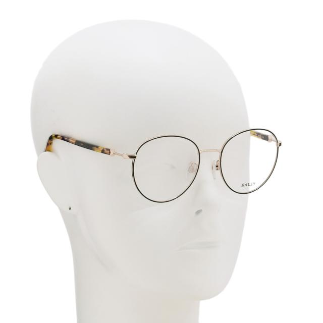 バリー BALLY フレーム メガネ 眼鏡 フレームのみ ノーズパッド BY5046H/V-005-53 アイウェア EYEWEAR ラウンド型 オプティカルフレーム