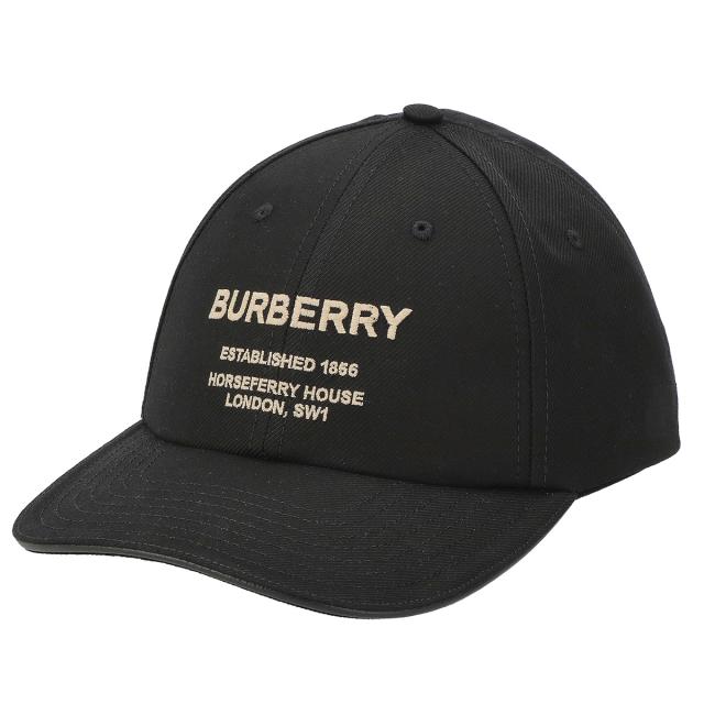 バーバリー BURBERRY 帽子 キャップ ベースボールキャップ 8057625 B1047 レディース メンズ ユニセックス ブラック ブランド ベースボー