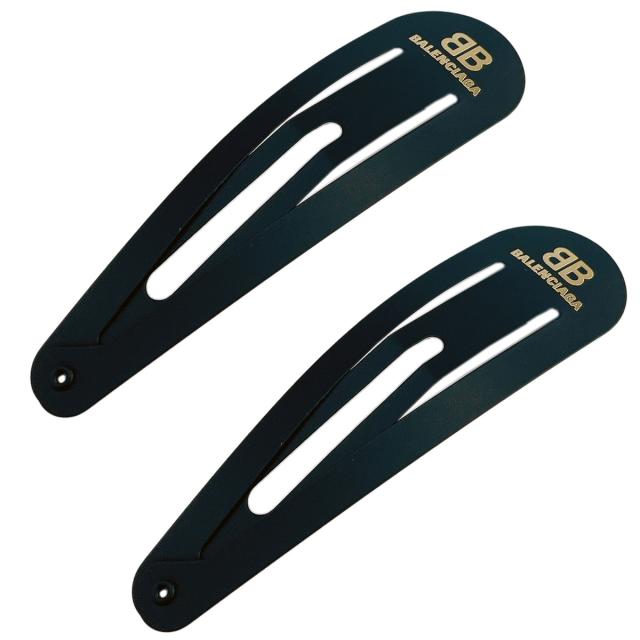 バレンシアガ BALENCIAGA BBロゴ ヘアクリップ 2個セット ヘアアクセサリー ヘアピン 髪留め 699021 TZ01G 5610 ahbc00012l 髪どめ 大人