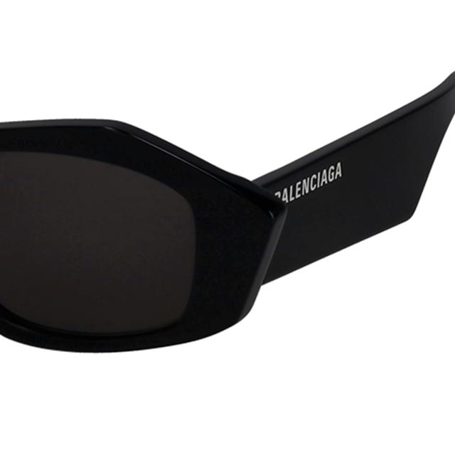 バレンシアガ BALENCIAGA サングラス アイウェア UVカット フォックス BB0106S-001 レディース ブラック+グレー 紫外線対策 サングラス_2