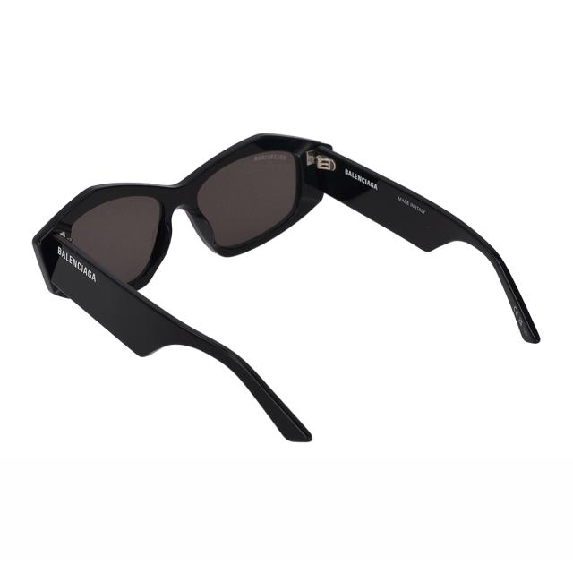 バレンシアガ BALENCIAGA サングラス アイウェア UVカット フォックス BB0106S-001 レディース ブラック+グレー 紫外線対策 サングラス_4